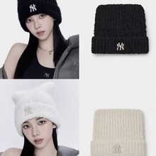 帽子女款2025新款冷帽毛线针织护耳骑车保暖帽可爱防风帽