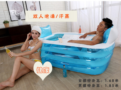 BB4C wholesale extra large bath tub couple double folding bath pool home extra large couple fat