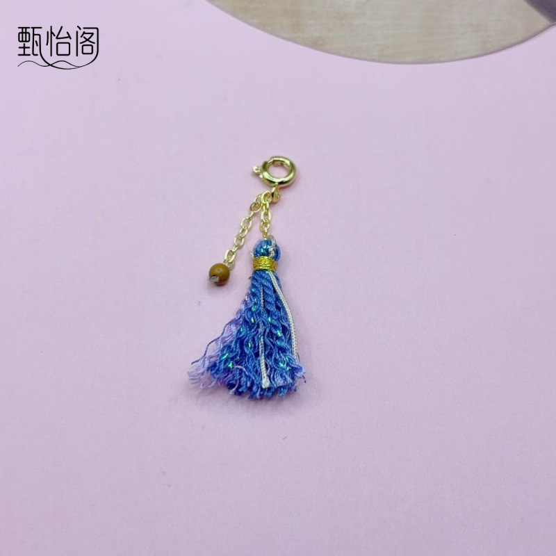 藏式流苏手搓棉线流苏挂件手工大小流苏DIY可穿各种吊坠隔珠|undefined