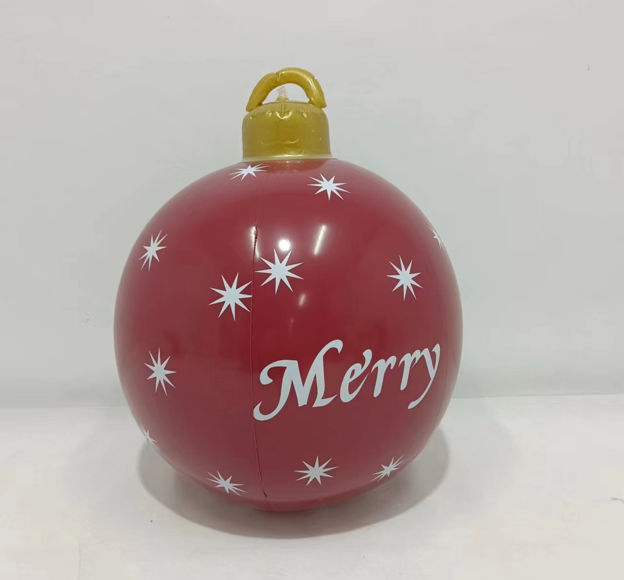 Navidad decoración globo 60cm diversión al aire libre vacaciones atmósfera impresión PVC inflable BOLA DE Navidad artesanía adornos