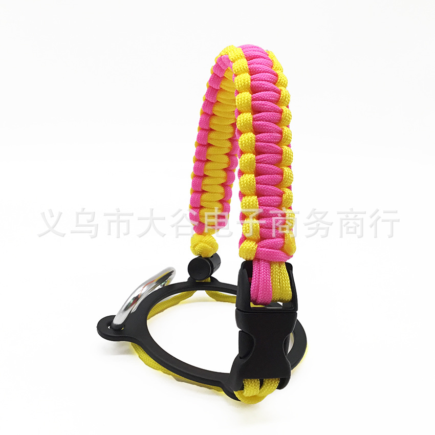 Amazon hidro frasco espacio olla llevar cuerda boca ancha taza de agua cuerda trenzada hervidor llevar cuerda portátil