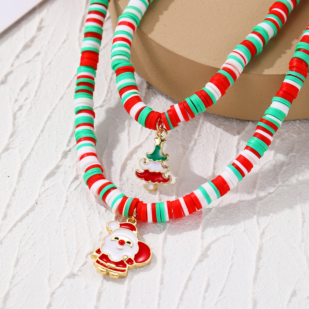 Sweet Santa Claus Arylic Soft Clay Wholesale Bracelets display picture 3