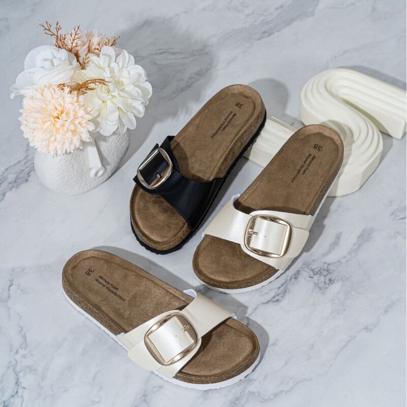 Summer New Retro Women's Sandals and Slippers Lazy Shoes Cork Sole High Color Value Western Style Slippers