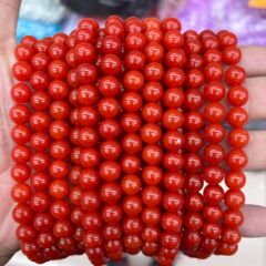 インターネットセレブ人気の南赤瑪瑙ラウンドビーズルースビーズ DIY ブレスレットネックレスジュエリーアクセサリー半完成ビーズ卸売