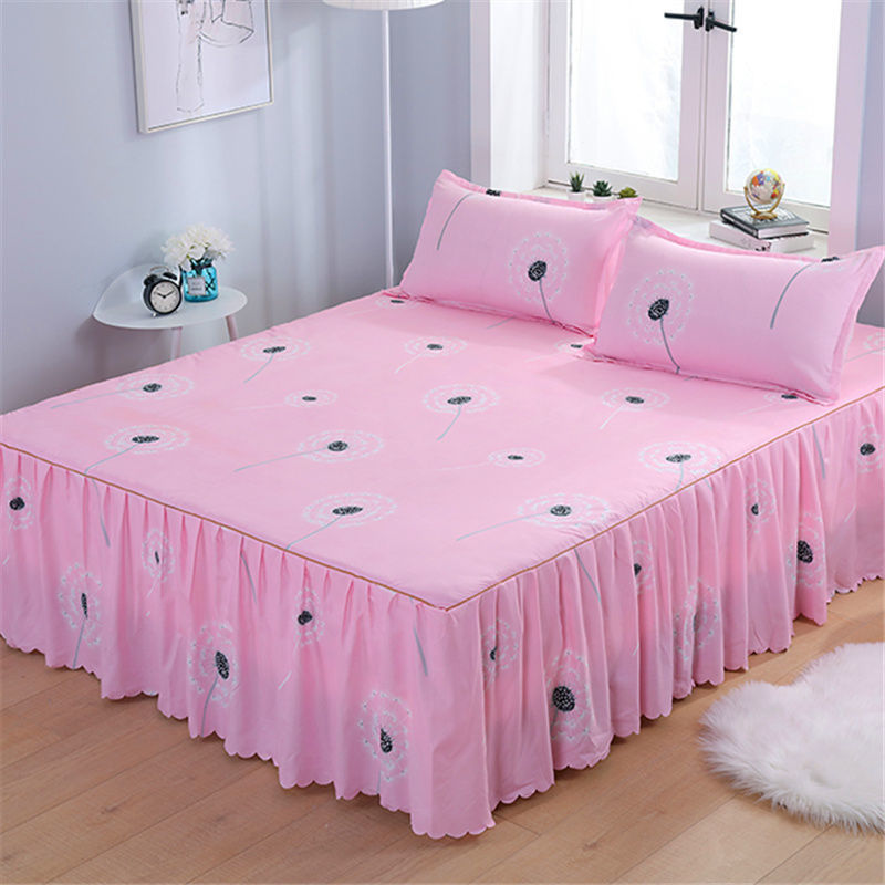 Una sola cubierta de cama de color sólido cubierta de cama de cama coreana sábanas de cama 1 m 1.5 / 2.0 m