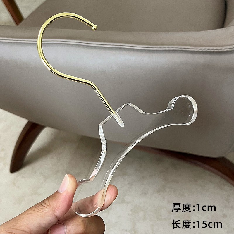 Percha de acrílico para mascotas, percha de cristal transparente para pantalones, perro, gato, mini pequeño, tienda de mascotas grande, especial al por mayor