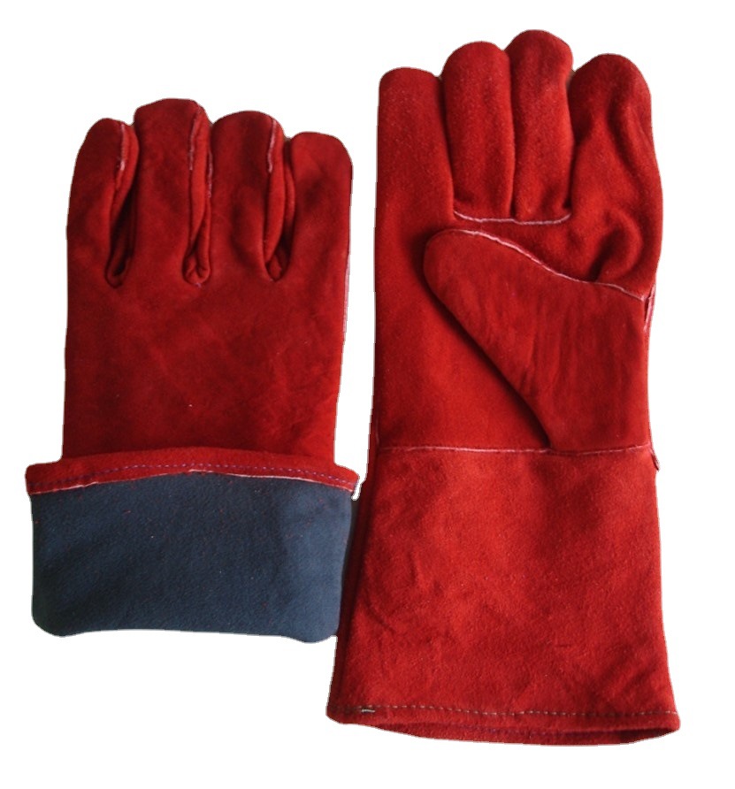 供应电焊，牛二层皮，14/16寸全里焊工手套，劳保手套