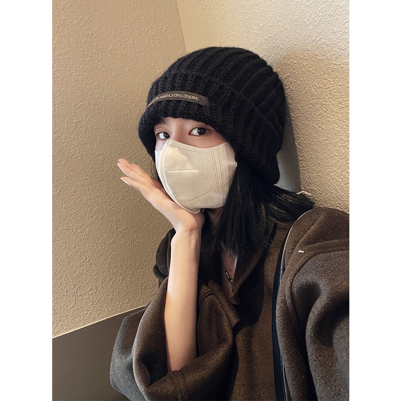 Nuova collezione autunno/inverno 2024 per bambini: patchwork versatile, adatto al viso, piccolo, caldo, berretto lavorato a maglia, testa grande_voghion.com