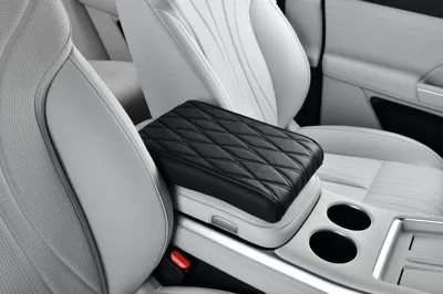 Car Armrest Box Pad Memory Foam Booster Pad Universal Armrest Pillow Central Armrest Box Cover Lengthened, Widened and Thickeneded (Armrest box pad) - black-sponge-core