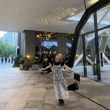 小BAUM同款日本代购 亮片吊带连衣裙