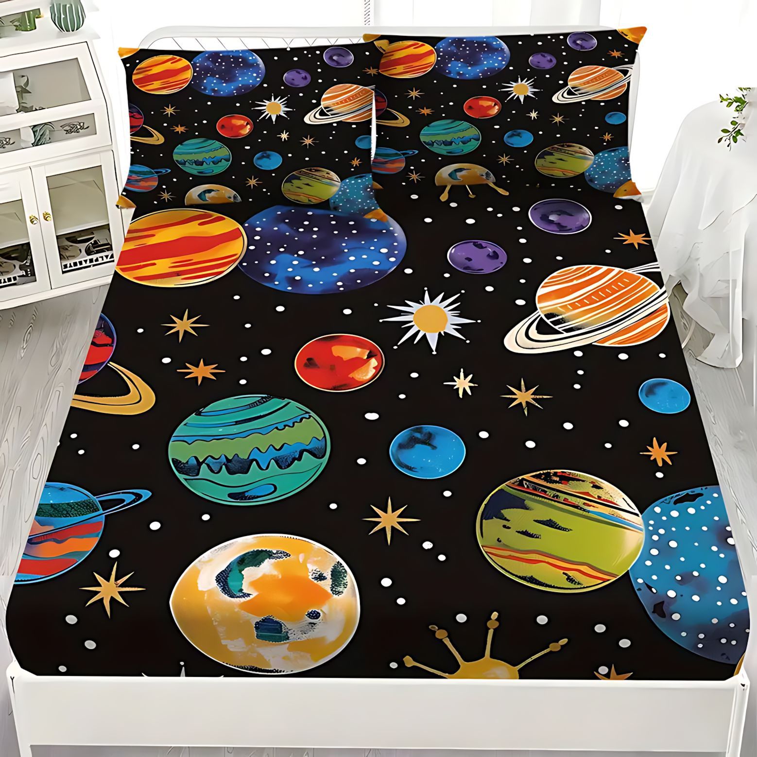 TUME / JIT dibujos animados transfronterizos estrella temática patrón de impresión digital de alta definición cama de cama de cama de cama