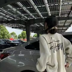 stu斯图美式2025 秋季系列 logo徽标设计水洗插肩袖华夫格360克