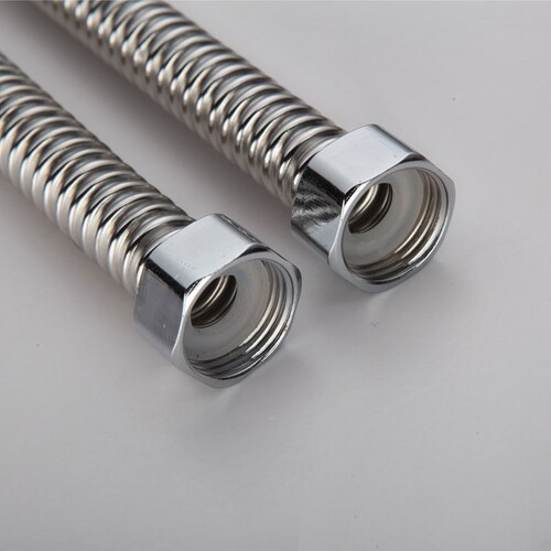 OD59 wholesale stainless steel pressure-resistant water pipe 4-point water heater hot and cold water inlet aluminum steel hose toilet triangle valve connection