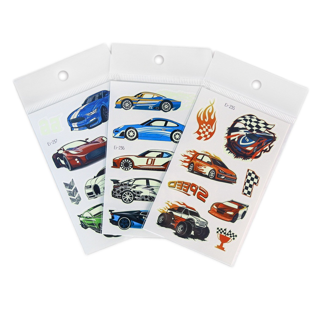 Ruikarong nuevas pegatinas de tatuaje luminosas para niños a prueba de agua transfronteriza