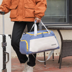 卸売りネット赤短距離荷物バッグ女性大容量手提げ旅行バッグtravel bag乾湿分離フィットネスバッグ