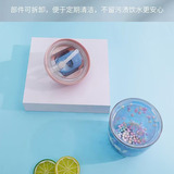 Новый продукт красочный сериал Story Chubby Cup Portable Spliting Cover с большой чашкой творческой моды персонализированная пластиковая водяная чашка