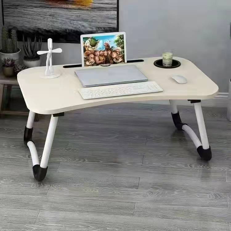 Escritorio de cama plegable mesa de computadora dormitorio dormitorio dormitorio estudio casero pequeña mesa de madera sólida