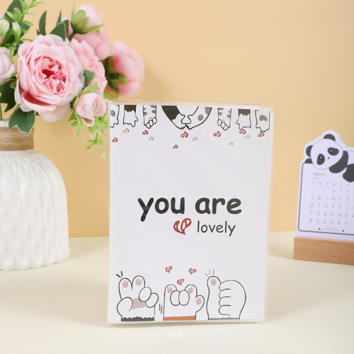 Qimei Polaroid 3456-inch 60-piece 100-piece soft leather photo album cover can be exchanged for a small book simple gift for children