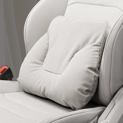 New Model Car-Specific Pillow Lumbar Headrest - horn-style-off-white-one-pack-waistrest