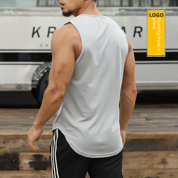 Summer Marathon Quick-drying Sports Vest Men's Sleeveless Waistcoat Running Training Basketball Loose Fitness Vest