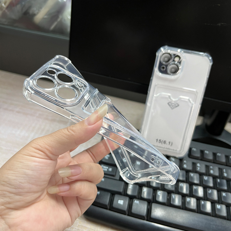 适用苹果iPhone17Air插卡手机壳16Pro卡包壳15简约11透明13保护套|undefined