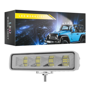 YZY new one-word white aluminum shell LED work light inspection light floodlight off-road vehicle modification light led auxiliary light
