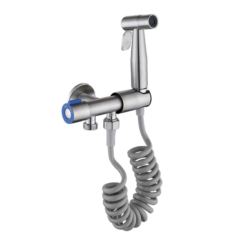 Inodoro pistola manguera telescópica limpiador de las mujeres tubo de entrada línea telefónica tubo de primavera grifo de la ducha tubería de agua elástica