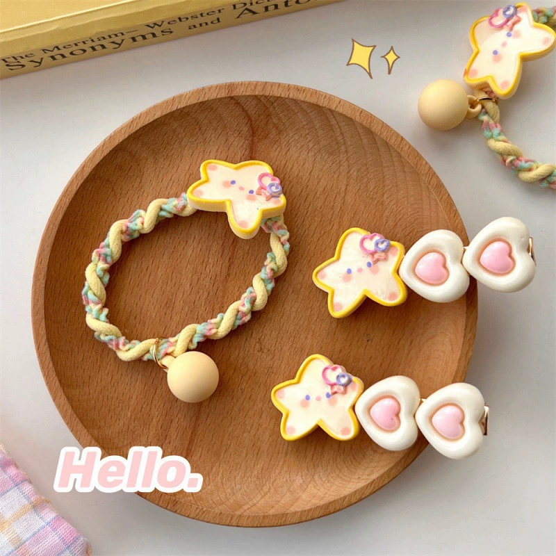 Милый кремовый свежий аксессуар для волос, чиститель, челка, детская заколка