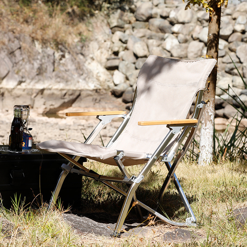 Outdoor Folding Chair Aluminum Alloy Outdoor Folding Chair Sea Dog Chair Portable Camping Chair Fishing Folding Beach Chair