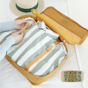 ✅ Waterproof Portable Travel Mesh Clothing Storage Bag Suitcase Organizer Travel Repackaging Laundry Bag Seven-Piece Set