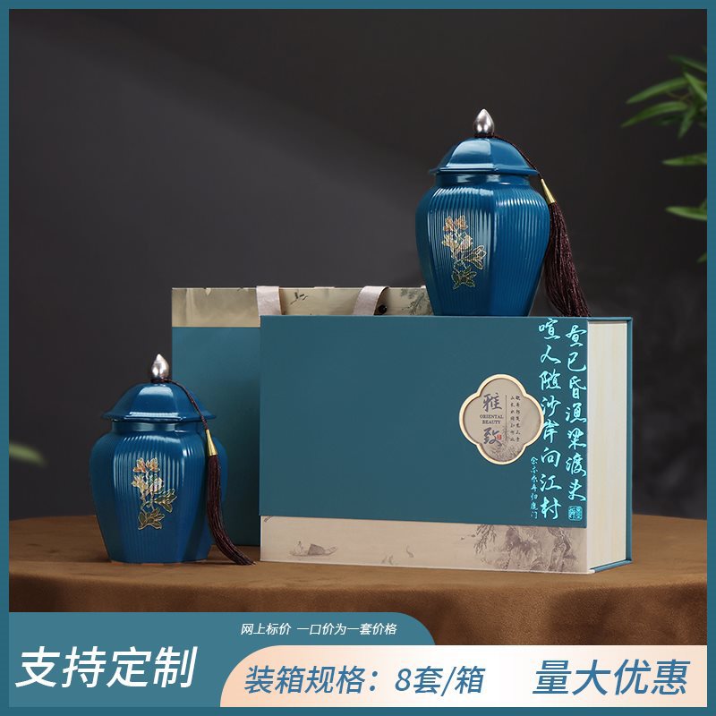 우아한 더블 포슬린 그레이 블루.수집 및 구매, 우선 배송.