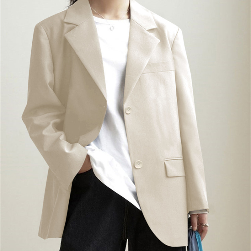 Suit Jacket Women's Short 2022 New Spring and Autumn Slim Korean Style Small Suit Niche Beige Top