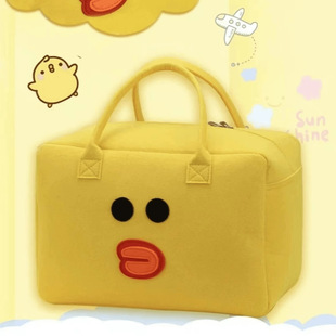 Cartoon organizer bag for traveling, big suitcase, linen bag 4