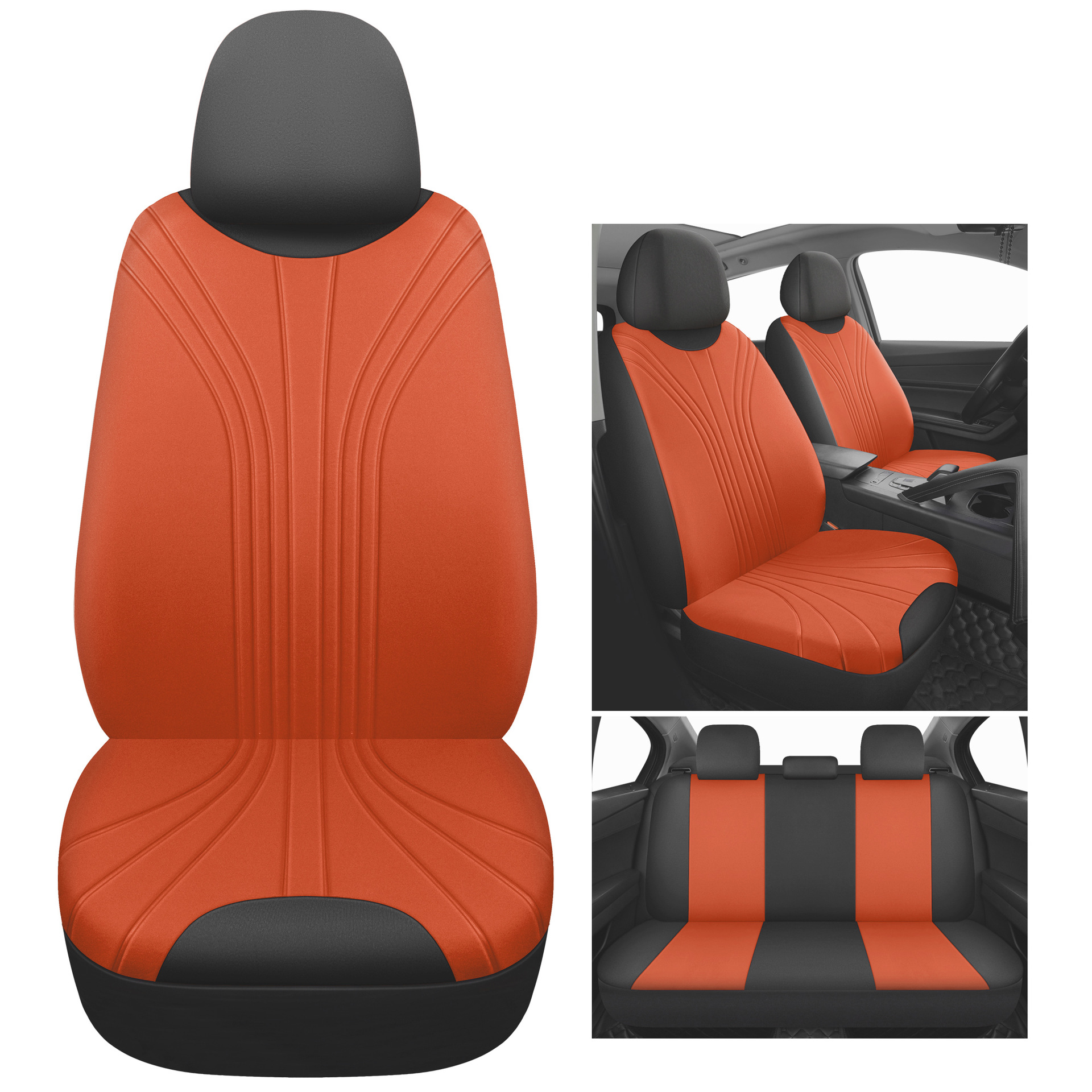 Foreign Trade Cross-Border Amazon Russia Universal Glacier Pattern Press Car Seat Cover Art Fabric Cushion Europe and America