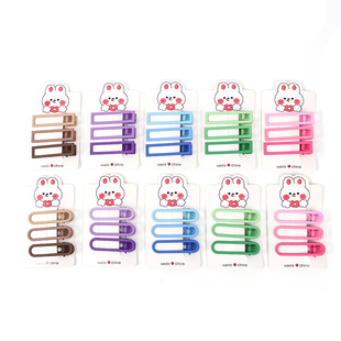 Customized Korean Large Simple Clip Headwear Internet Celebrity Girl Broken Hair Hair Clip Top Clip Korean Ins Bangs Duckbill