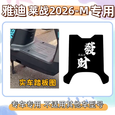 Zhan 2026-m Special Decorative: Electric vehicle foot mat - make-a-fortune-give-velcro-yadilai-war-2026-m