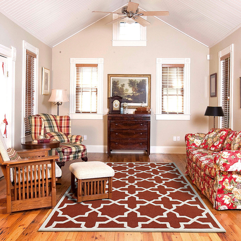 Fábrica de fuente alfombra de alta gama de sala de estar lana doméstica estudio dormitorio mantas de cama resistente a la suciedad fácil de cuidar personalizado