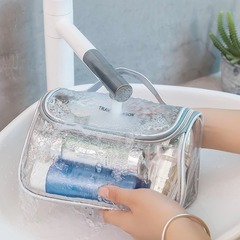高颜値ポータブル手持ち洗面バッグ大容量透明防水PVC化粧バッグ出张旅行収纳バッグバッグ