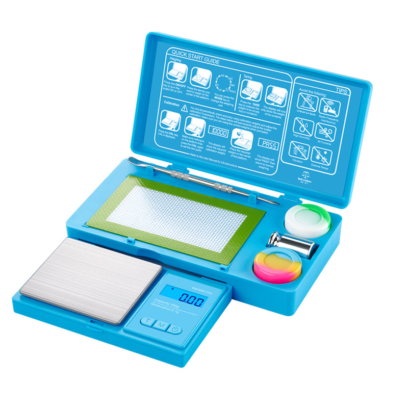 套装烟器 四件套礼盒 秤，勺子，烟膏盒，硅胶垫，50g砝码0.01G