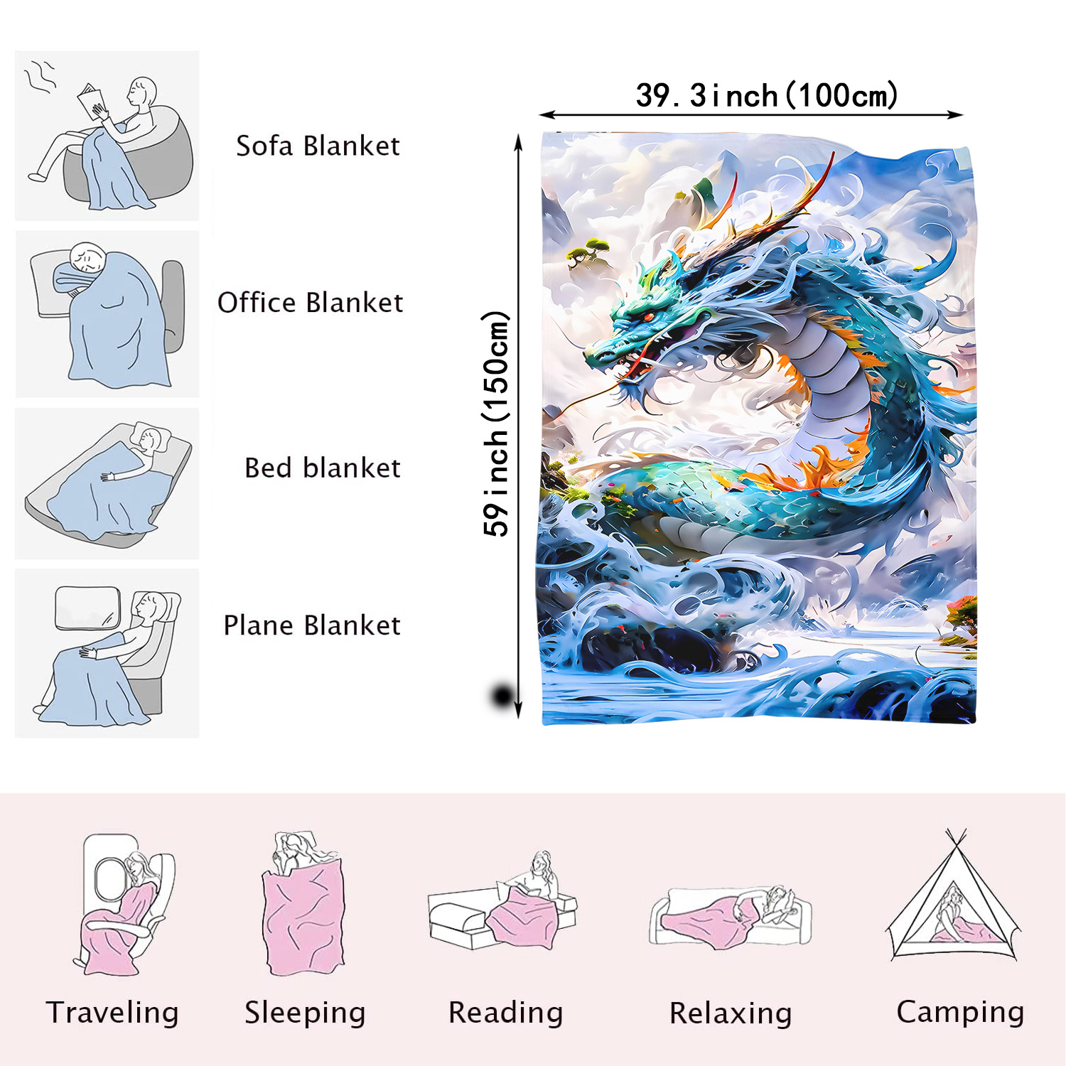 Dragon Pattern Blanket 4