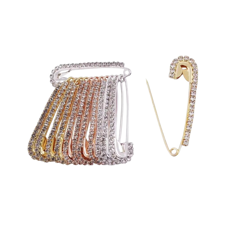 Waist-closing pin anti-exposure buckle pin decorative waist-changing artifact fixed clothes waist-closing cardigan rhinestone brooch