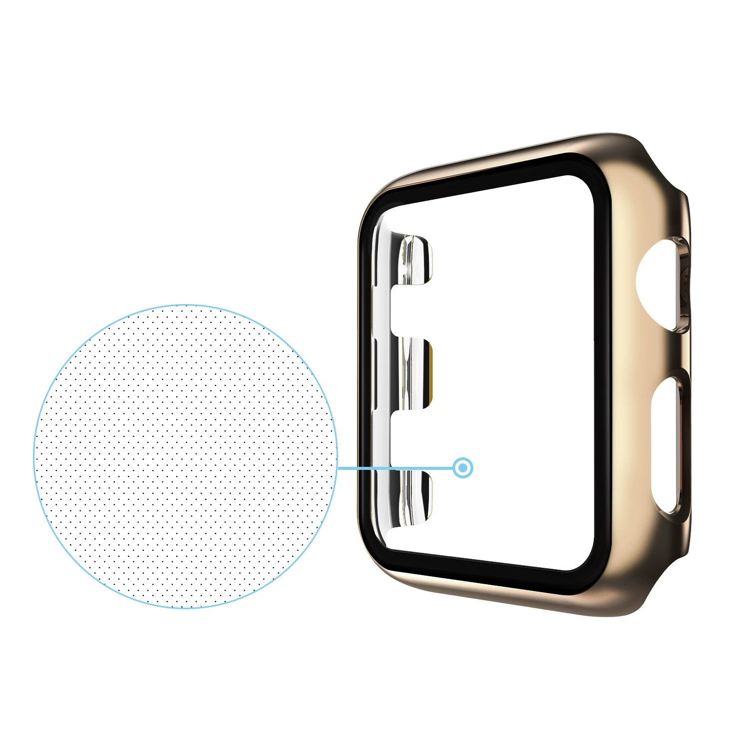 Покрытие корпуса Apple Watch из стали и ПК, все в одном защитный чехол для IWATCH Series