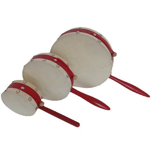 Orff percussion instrument 4 inches 6 inches 8 inches rattle sheepskin drum children's hand drum children's early education toys