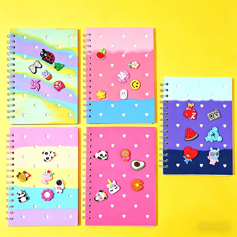 Cuaderno de silicona DIY Cuaderno de mano Cuaderno de alta creatividad Cuaderno de tendencia Cuaderno lindo simple Cuaderno de amor