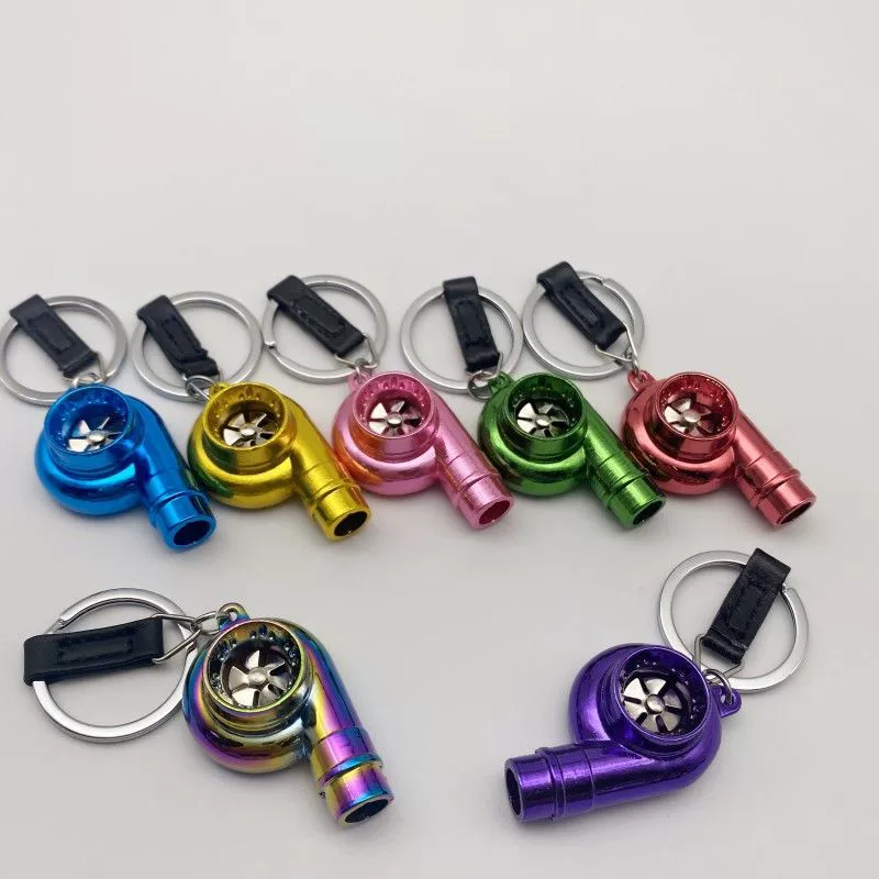 Turbo брелок металлический свисток звуковой бустер брелок реконструированный автомобильный кулон персонализированный подарок креативный