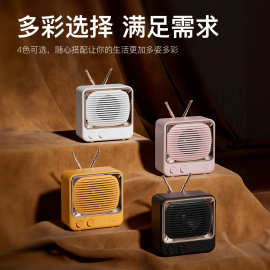 新款复古迷你蓝牙音响连接语音小礼品无线插卡低音炮音箱蓝牙5.0