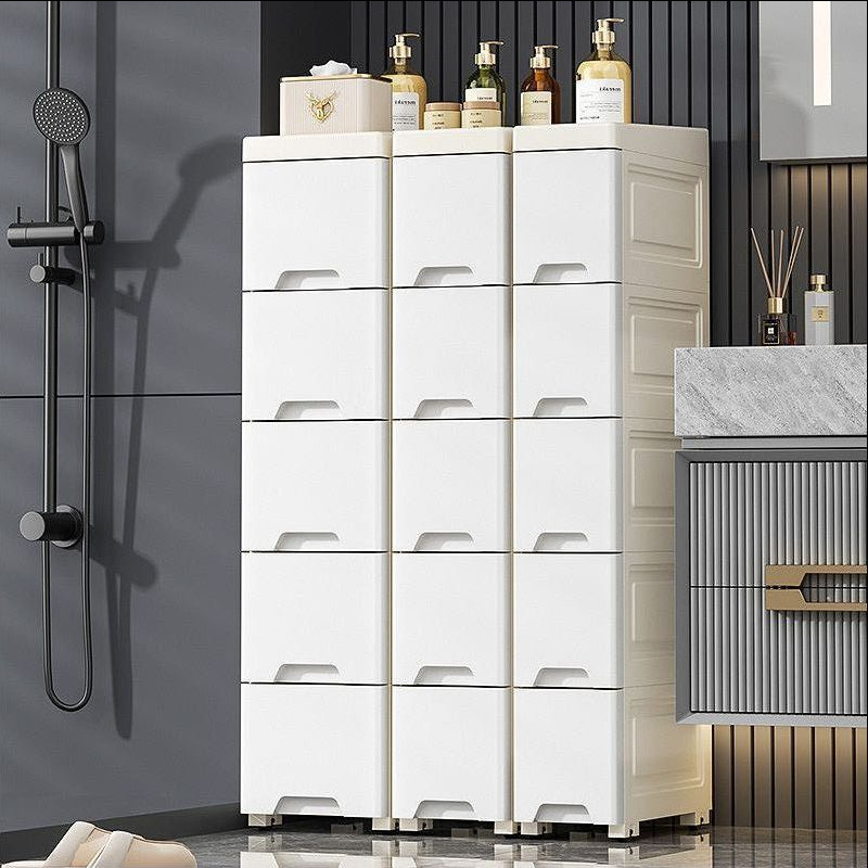 14/18/25cm Gap Storage Cabinet Drawer-Type Kitchen Gap Multi-Layer Bathroom Narrow Storage Cabinet Storage Rack