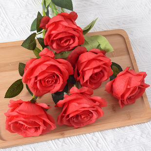 Valentine's Day Romantic Pastoral Rose Silk Flower Party Date Festival Artificial Plant display picture 4