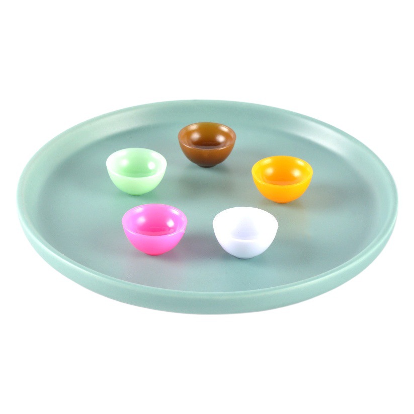 Plastic Miniature Food Bowl Scene Model Ornaments DIY Dollhouse Accessories Mini Kitchen Tableware Small Bowl Toys