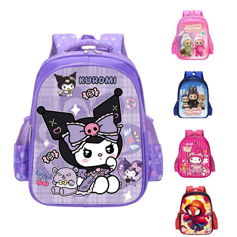 Niños transfronterizos Rabbu Cartoon mochila escolar para estudiantes de primaria hombros de reducción de carga crestas ultraligeras 1 - 3 - 6 grados jardín de infantes